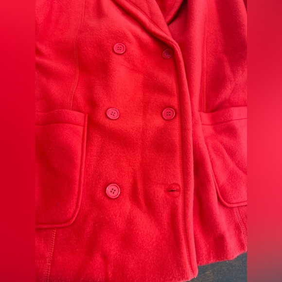 🆕Venezia Bright red polyester jacket-Y2K-Deadstock-slouchy coat-winter coat NWT - Picture 10 of 12